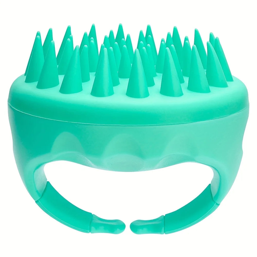 Gentle Silicone Scalp Massager & Shampoo Brush