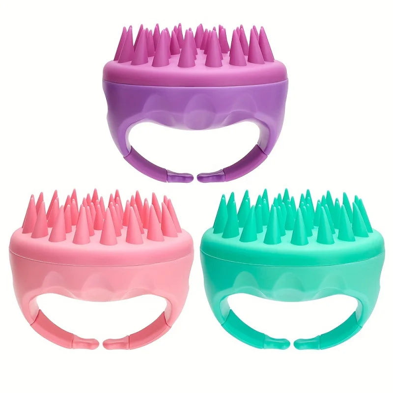 Gentle Silicone Scalp Massager & Shampoo Brush