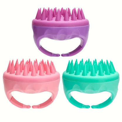 Gentle Silicone Scalp Massager & Shampoo Brush