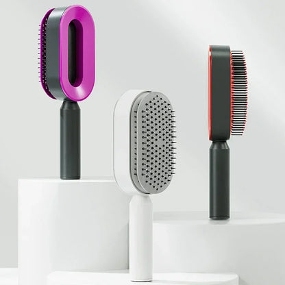 Pro-Clean 3D Airbag Self-Cleaning Hairbrush