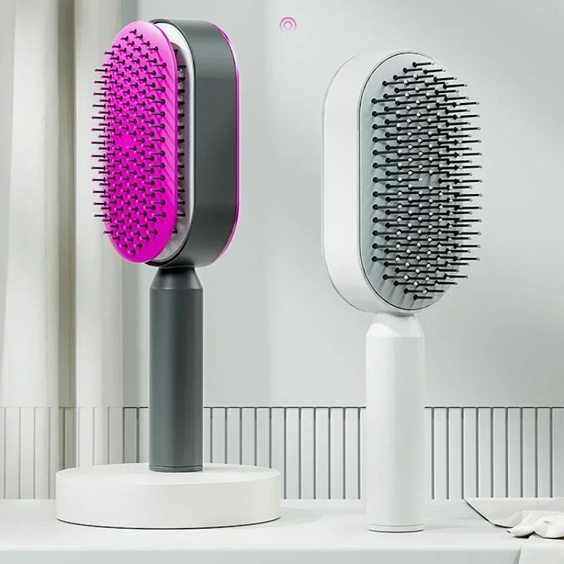 Pro-Clean 3D Airbag Self-Cleaning Hairbrush