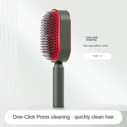 Pro-Clean 3D Airbag Self-Cleaning Hairbrush
