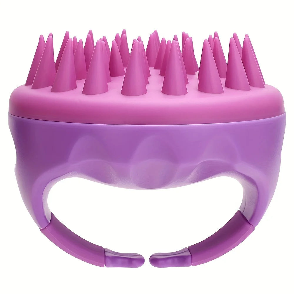 Gentle Silicone Scalp Massager & Shampoo Brush